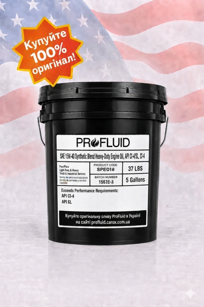 ProFluid Synthetic Blend 15W40 CI-4 HDEO каністра 18,93л купити в Україні оригінал